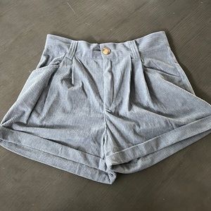 Women Gray Corduroy Shorts, online retailer no name on tag Size Small never worn